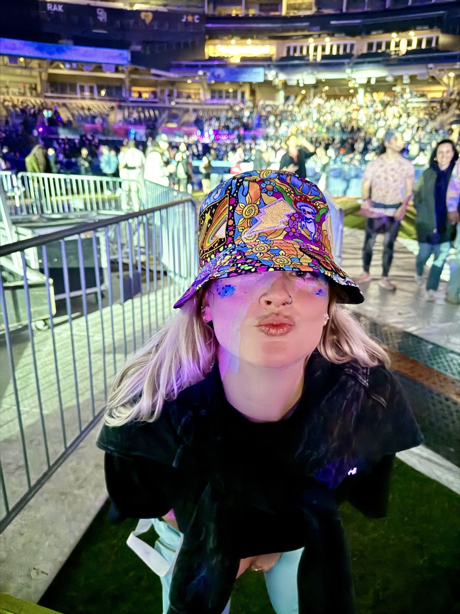 Rachel at a concert