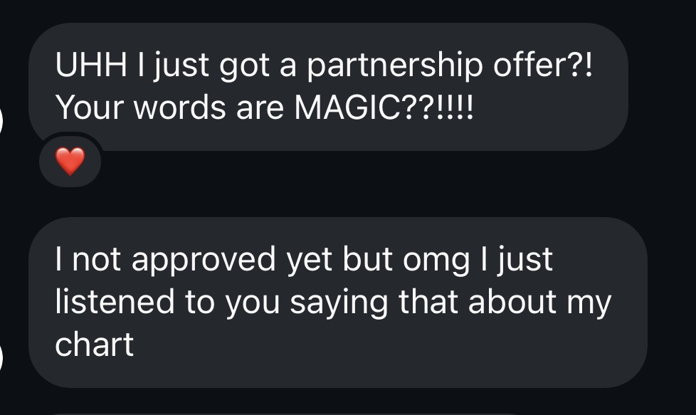 client testimonial