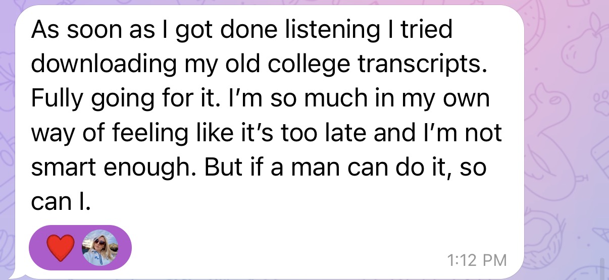 client testimonial
