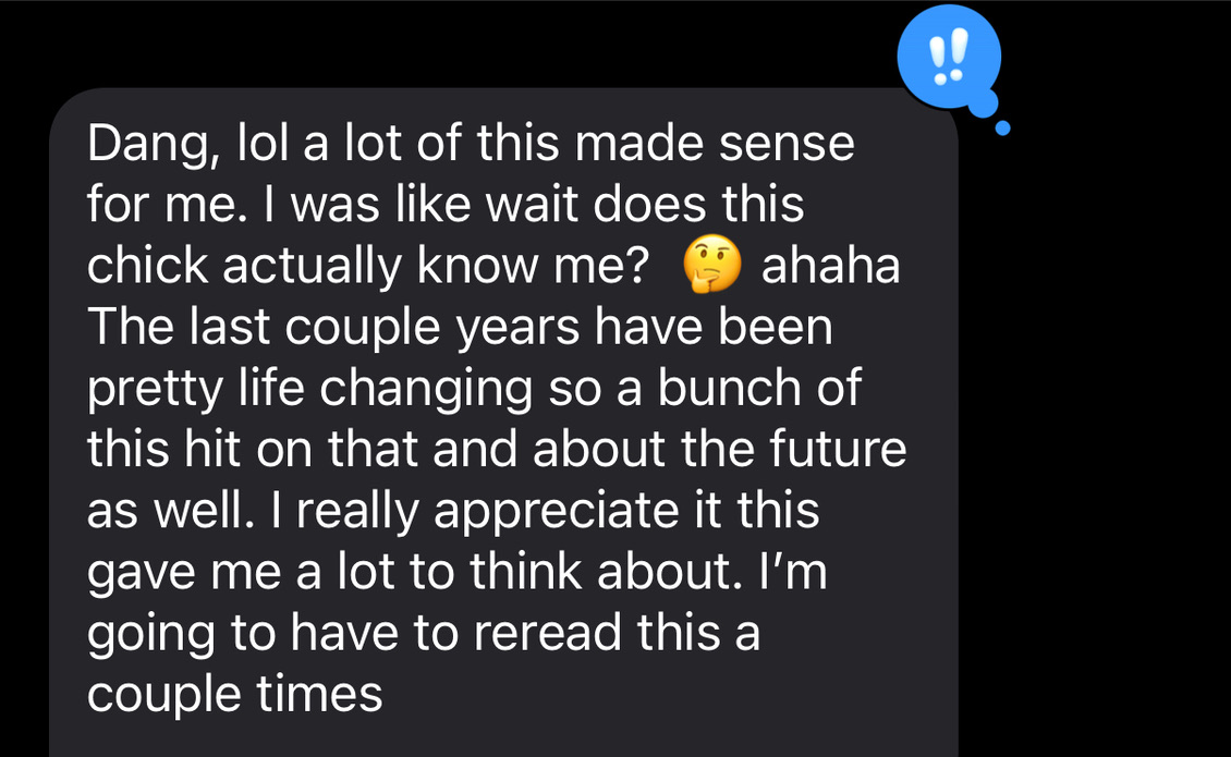 client testimonial